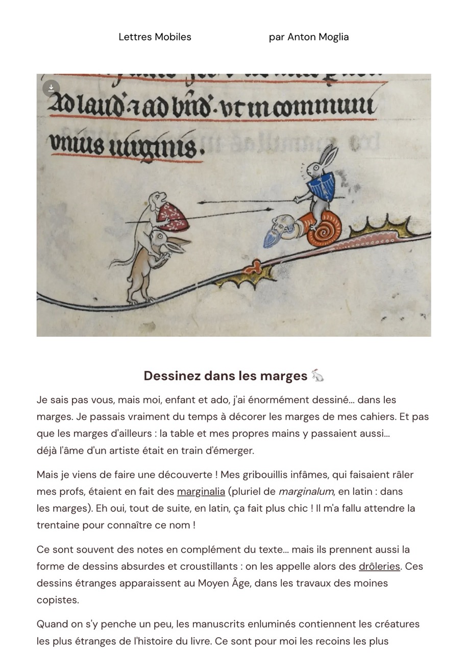 Aperçu newsletter