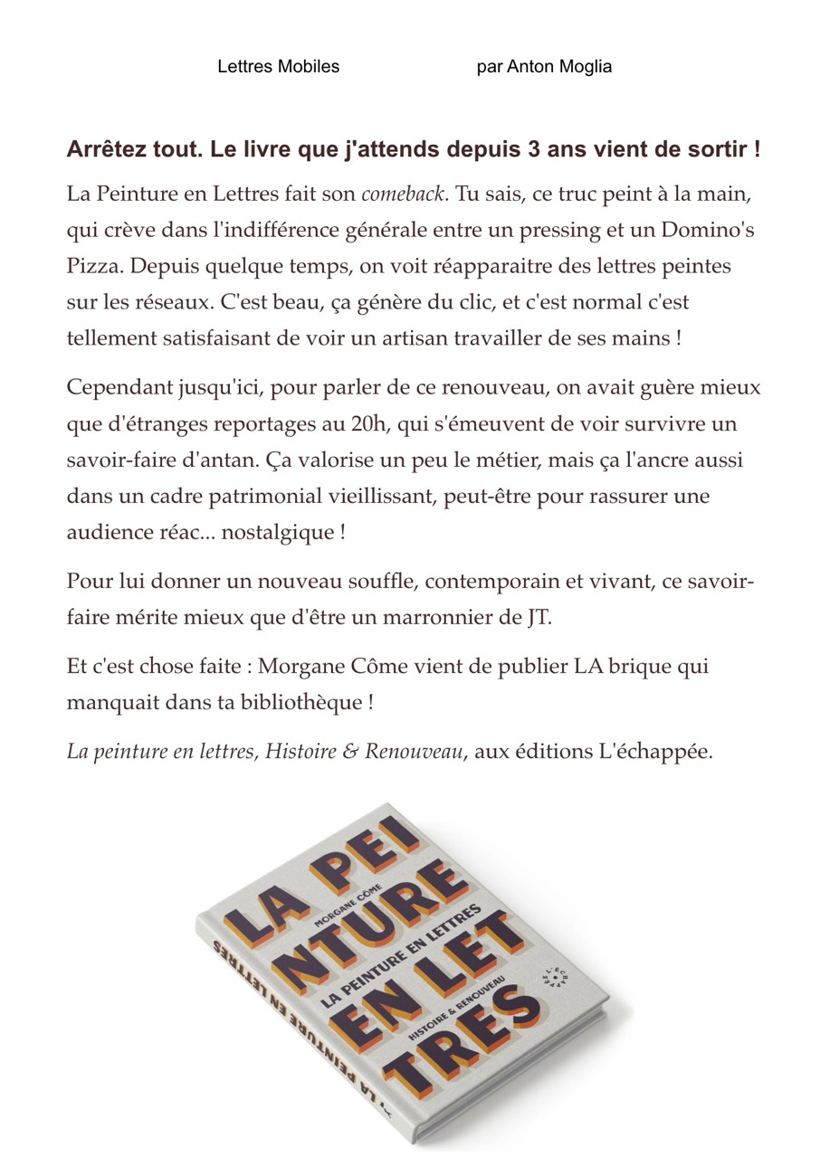 Aperçu newsletter